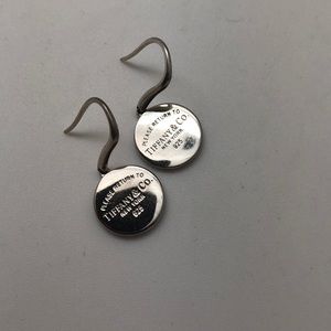 Tiffany and Co circle disc earrings